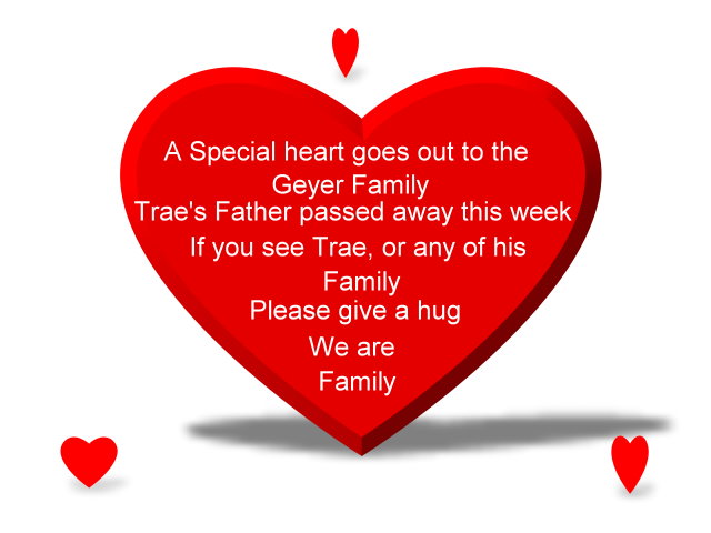 Special Heart To Trae and his Family