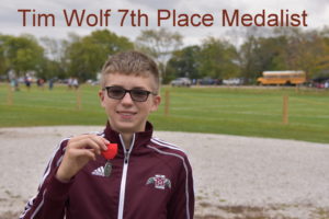 Tim Wolf 7 Place Medalist