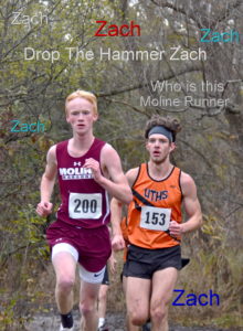 Zach finish line